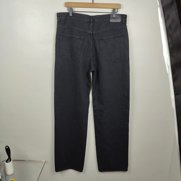 Saint Laurent Paris Jeans Mens 33 Black Relaxed Fit Made in Italy Baggy - Picture 8 of 15